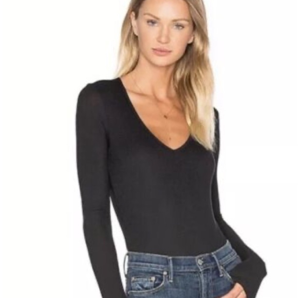 ATM (Anthony Thomas Melillo) Black Bodysuit.